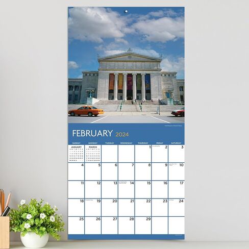 TF PUBLISHING 2024 Chicago Wall Calendar | Large Grids for Appointments and Scheduling | Vertical Monthly Wall Calendar 2024 | Home and Office Organization | Premium Gloss Paper | 12"x12" in Saudi Arabia