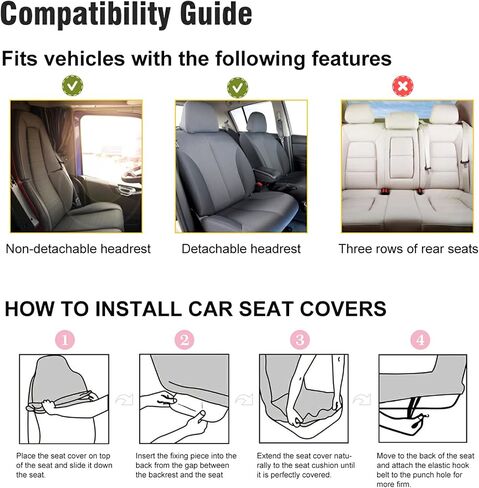 ALAZA Boho Bohemian Sun Moon Car Seat Covers Front Seats Only for Women Men Seat Covers w/Organizer Pocket for Cars SUV Truck Sedan, 2 pcs in Saudi Arabia