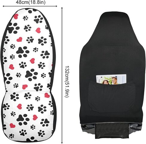 ALAZA Boho Bohemian Sun Moon Car Seat Covers Front Seats Only for Women Men Seat Covers w/Organizer Pocket for Cars SUV Truck Sedan, 2 pcs in Saudi Arabia