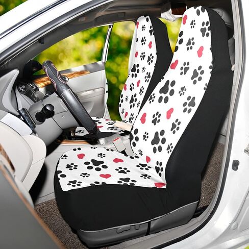 ALAZA Boho Bohemian Sun Moon Car Seat Covers Front Seats Only for Women Men Seat Covers w/Organizer Pocket for Cars SUV Truck Sedan, 2 pcs in Saudi Arabia