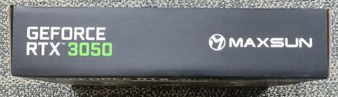 بطاقات رسومات maxsun GeForce RTX 3050 6G GDDR6 وحدة معالجة رسومات الفيديو GPU للألعاب PC ITX Design PCI Express 4.0، HDMI 2.1، DisplayPort 1.4a، DVI in Kuwait