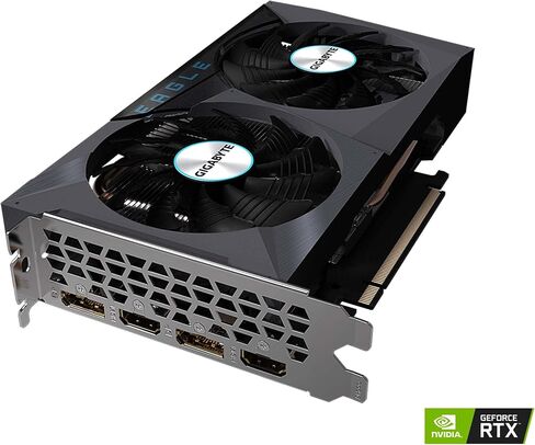 GIGABYTE GeForce RTX 3050 Eagle OC 8G Graphics Card, 2X WINDFORCE Fans, 8GB 128-bit GDDR6, GV-N3050EAGLE OC-8GD Video Card in Saudi Arabia