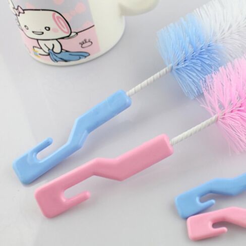 2X Toddler Nursing Bottle Brush Cleaning Brush Cleaning Washer Kit Baby Bottle Brush Set (S+L) Scrubber Cleaner Cup Cleaning Brush Set in Saudi Arabia