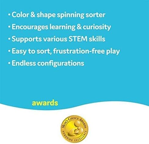 Yookidoo Shape ‘N’ Spin Gear Sorter. A Developmental Activity Toy for Kids Ages 1-3. Toddlers Sortering Game with Multiple Colors and Shapes, That Also Spins. (Closed Box) in Saudi Arabia