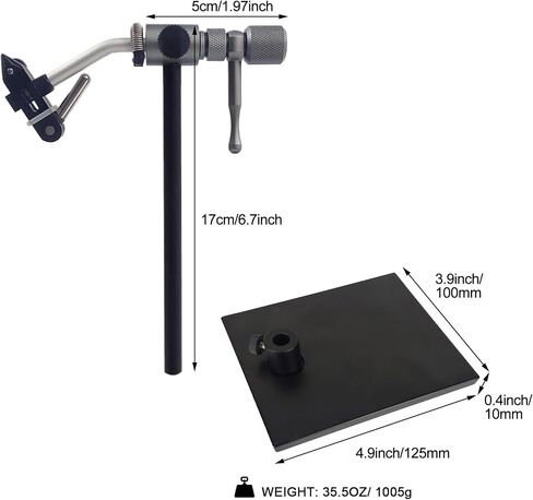 Madison True Rotary Vise Fly Tying Vise Easy Adjustment of Rotation Resistance 26 to 4/0 Hook Sizes in Saudi Arabia