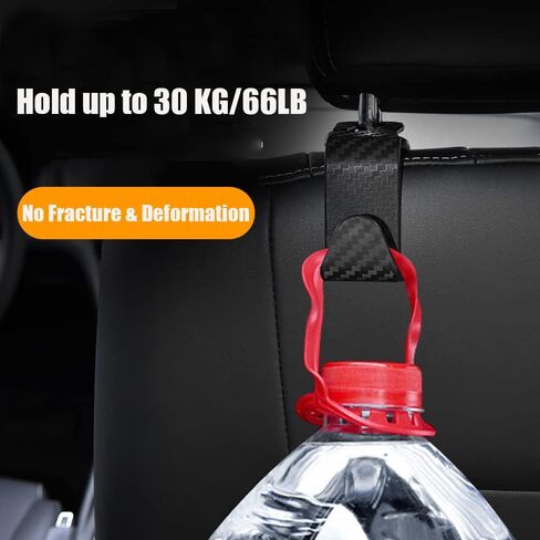 Car Headrest Hook for Purses and Bags 4 Packs,Car Back Seat Headrest Hanger,Universal Vehicle Storage Organizer(Black,4Pack) in Saudi Arabia