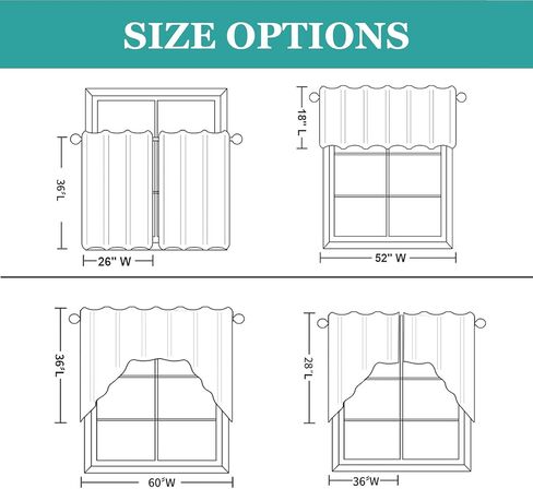 Likiyol Butterfly Swag Curtains Floral Daisy Kitchen Swag Curtain, Farmhouse Teal Swag Valances, Rod Pocket Small Window Curtain for Cafe Bathroom Bedroom Drapes, 60 x 36 Inches in Kuwait