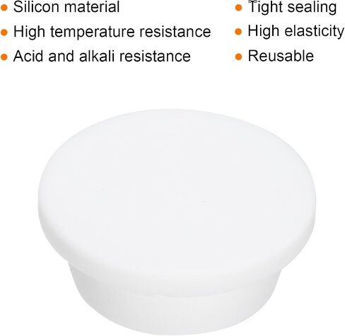 MECCANIXITY High Temp Silicone Plug Mount Dia 26mm/1.02 Inch T Shaped Rubber Stopper Hole Plugs for Powder Coating Plating Waterproof Sealing Plugs Light Grey Pack of 2(OD 33mm/1.3 Inch) in Saudi Arabia