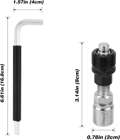 مجموعة أدوات الدراجة من Oumers، أدوات عملية لإصلاح الدراجات مع مفتاح ربط بدواسة الدراجة 15 مم ومزيل العجلة الحرة ومفتاح ألين برأس مربع in Kuwait