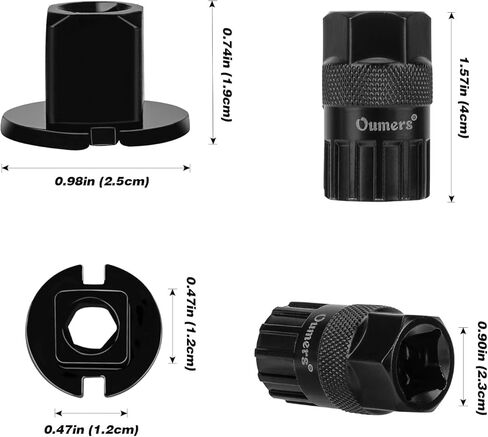 مجموعة أدوات الدراجة من Oumers، أدوات عملية لإصلاح الدراجات مع مفتاح ربط بدواسة الدراجة 15 مم ومزيل العجلة الحرة ومفتاح ألين برأس مربع in Kuwait