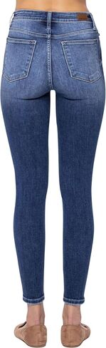 Judy Blue Women's High Waist Button Fly Skinny Jeans 82319 (22) Blue in Saudi Arabia