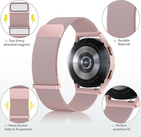 Meliya Metal Bands Compatible with Garmin Venu Sq / Venu / Venu 2 Plus / Vivoactive 5 Watch Band Women Men, Stainless Steel Replacement Strap for Garmin Venu Sq, Venu, Venu 2 Plus, Vivoactive 5, Vivoactive 3 Music, Vivomove Sport, Forerunner 645 / 245 Mus in Saudi Arabia