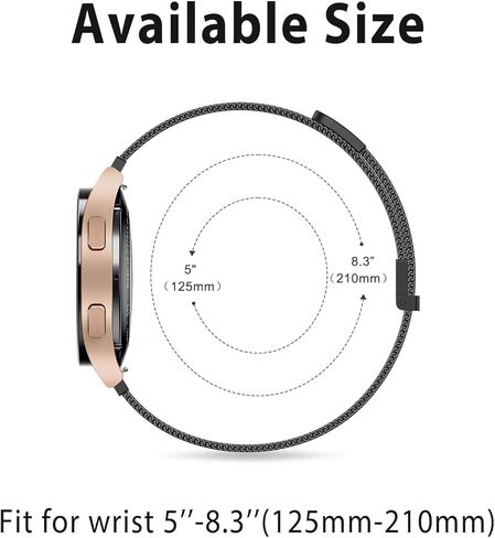 Meliya Metal Bands Compatible with Garmin Venu Sq / Venu / Venu 2 Plus / Vivoactive 5 Watch Band Women Men, Stainless Steel Replacement Strap for Garmin Venu Sq, Venu, Venu 2 Plus, Vivoactive 5, Vivoactive 3 Music, Vivomove Sport, Forerunner 645 / 245 Mus in Saudi Arabia