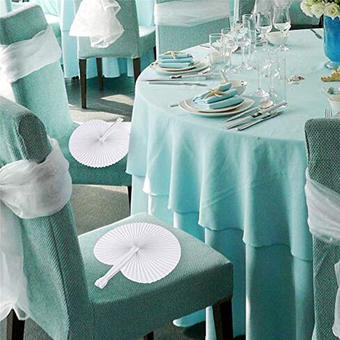 12 Pieces Paper Fans,Black Bulk Folding Foldable Hand Handheld Fans Wedding Decorations Round Shaped Accordion Fans with Plastic Fan Handles for Wedding Birthday Guest Party Favors DIY in Saudi Arabia