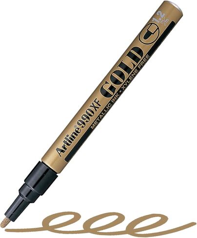 Artline Paint Marker EK-990 XF - 1.2mm Bullet - Gold in Saudi Arabia