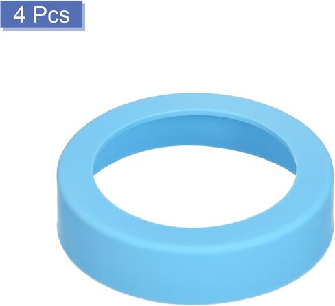 uxcell Water Bottle Boot, Protective Silicone Boot Sleeve Non Slip Bottom Cover Bumper for Water Bottles Mugs Tumbler in Saudi Arabia