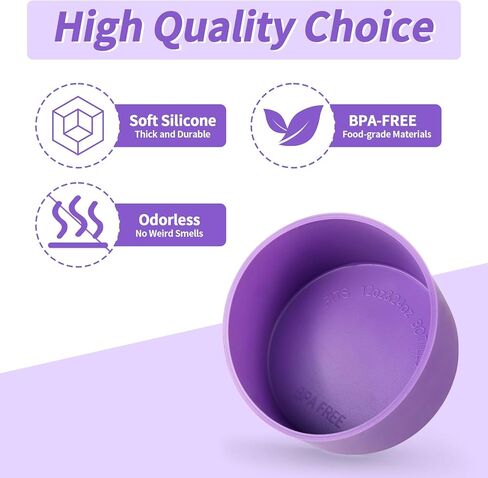 حذاء بوزن 24oz متوافق مع Owala، قطعتان من السيليكون الواقي المضاد للانزلاق بوزن 24oz، مناسب تمامًا لـ FreeSip، Twist، وFlip in Kuwait