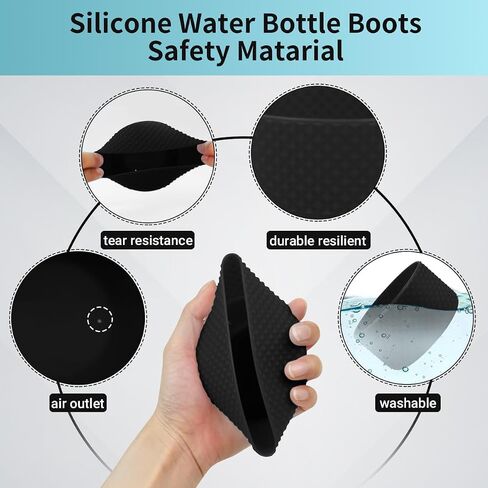 ater Bottle Boot,Silicone Water Bottle, Anti-Slip Flex Boot with Diamond Texture,Diomond Protective Silicone Sleeve Boot for 20-40oz in Saudi Arabia
