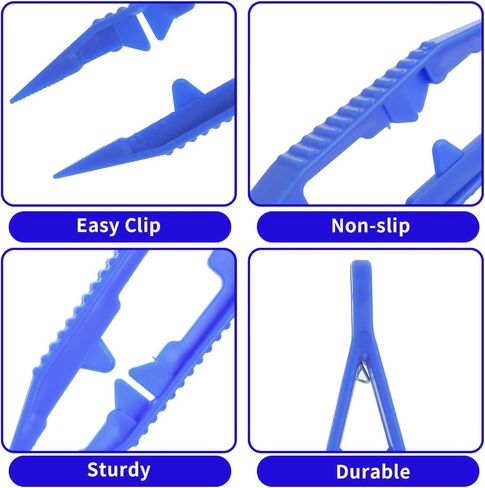 36PCS Plastic Tweezers 6 Assorted Colors Craft Forceps Tools for Handmade DIY Creative Beading Projects Jewelry Making Kids Adult Home Classroom School in Saudi Arabia