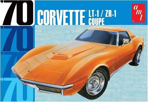 AMT 1970 Chevy Corvette Coupe 1:25 Scale Model Kit, White, One Size (AMT1097) in Saudi Arabia