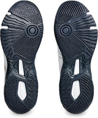 ASICS Men's GEL-ROCKET 11 Volleyball Shoes, 6.5, WHITE/PURE GOLD in Saudi Arabia
