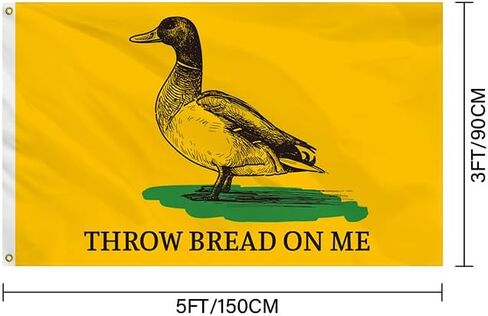 Throw Bread On Me Funny Flag 3x5 Feet Banner Funny Poster UV Resistance Fading Durable Man Cave Wall Flag with Brass Grommets For College Dorm Room Decor Outdoor Parties Gift. in Saudi Arabia
