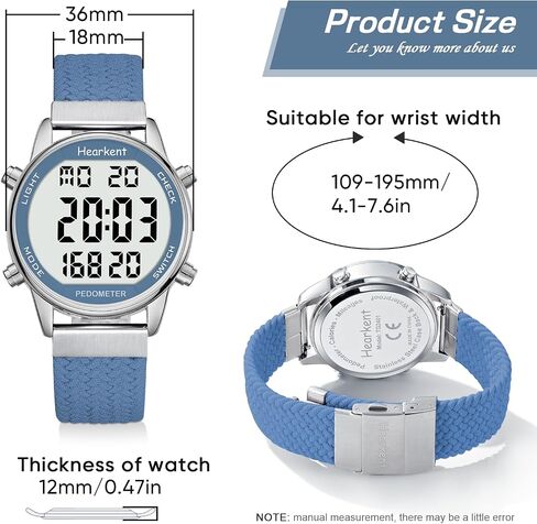 Pedometer Watch for Women-Step Tracker Watch with Calories Counter-No App Required-LCD Large Numbers-30M Waterproof Watch-Wrist Watch Step Counter for Walking. in Saudi Arabia