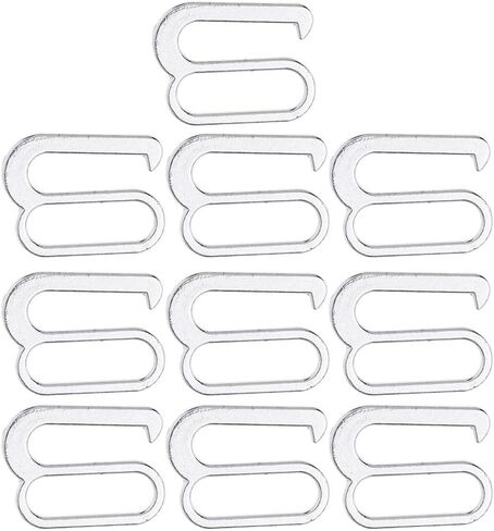 10 قطعة 14 مللي متر مشابك بيكيني بلاستيكية مشابك خطافية لملابس السباحة in Kuwait