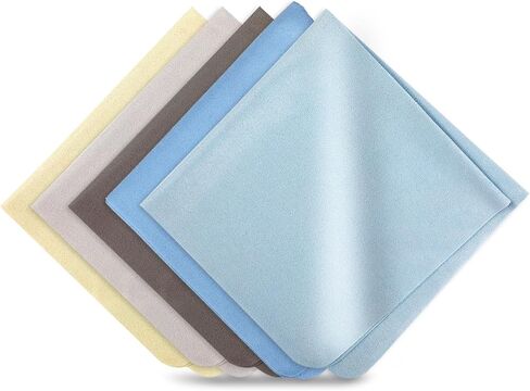 Extra Large Microfiber Cleaning Cloths Glasses Cleaning Cloth 12 x 12 Inch Eye Glass Clean Cloths for Eyeglasses Lens Glasses Reusable Eyeglass Cleaner Cloths (Color C) in Saudi Arabia