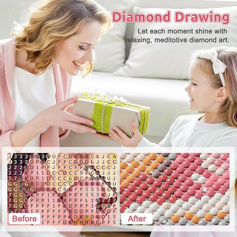 EOBROMD Diamond Art Painting Kits, Flower Bee Full Drill Diamond Dots Paintings for Adults Beginners DIY Paint Picture with Diamonds Pictures Gem Art for Home Wall Art Decor 12x16inch in Saudi Arabia