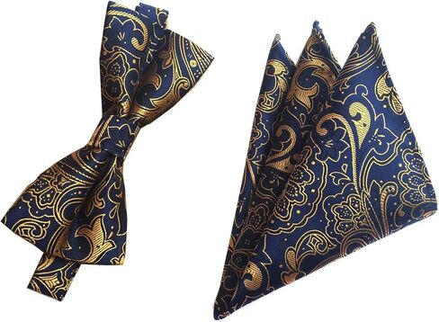 مجموعة مربعة من Secdtie للرجال الكبار من Polka Dot، ربطات عنق مخططة مسبقًا، مجموعة مربعة للجيب in Kuwait