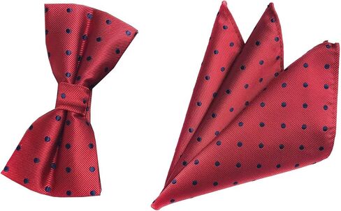 مجموعة مربعة من Secdtie للرجال الكبار من Polka Dot، ربطات عنق مخططة مسبقًا، مجموعة مربعة للجيب in Kuwait