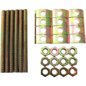 6PCS Solid Half Moon Three in One Connector 8x100mm Large Countertop Combination Connector Furniture Connector Bolt Nut Hardware Fixed Countertop Table Bed Frame Stair Linkage