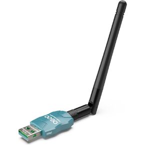 Class 1 Long Range Bluetooth Adapter for PC, QGOO USB Bluetooth Adapter for PC 5.3+EDR, Bluetooth Dongle Bluetooth Receiver Support Windows10/8.1/8/7（green-117）