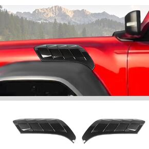 JWWY for Bronco Side Air Conditioning Vent Outlet Cover Trim Compatible with 2021-2023 Ford Bronco Raptor Accessories Black Carbon Fiber 2PCS