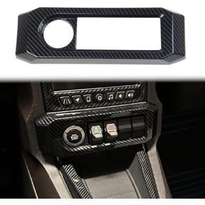Carbon Fiber Central Control Adjustment Button Panel Cover Trim for Polaris Slingshot 2020-2022