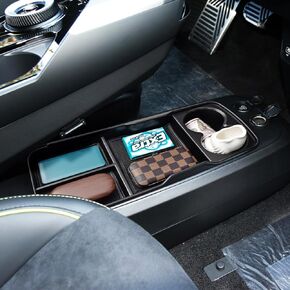 Center Console Organizer Tray Compatible with Kia EV6 2022 2023 2024 Accessories, Secondary Storage Box Insert Armrest Console Tray (Lower Organizer)