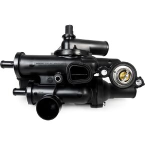 Thermostat Housing Assembly Fit for Chrysler Sebring/200 Dodge Avenger/Caliber/Journey Jeep Compass/Patriot 2007-2018#Replaces 68003582AB 902-319 Engine Coolant Thermostat Housing