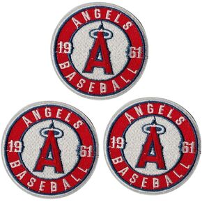 Angels Patch Iron On Embroidered Circle Patches for Jacket Shirts Jeans Backpack Sew On Sewing Decorating DIY Craft 3IN