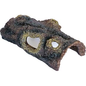 Reptile Hides Resin Hollow Tree Trunk,Reptile Tree Bark Trunk Habitats Decor - Hideout Caves, Great for Lizards,Snakes,Turtles,Geckos,Frogs,Amphibians,Small Animals - Large Size in Saudi Arabia