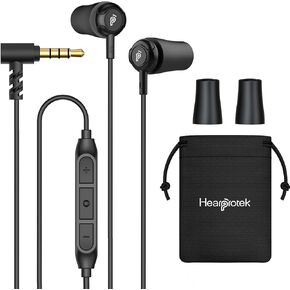 Hearprotek USB C Sleep Earbuds for Side Sleepers, Noise Reduction Sleeping Wired Earbuds with Microphone and Foam Earbud Tips, Perfect for Snoring, Air Travel, Insomnia, Meditation & Relaxation
