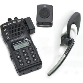 Bluetooth Wireless Adaptor +PTT Headset Compatible with Motorola GP68 CP200 GP88 Radio HB-6A