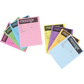 8 Colors While You Were Out One-Sided Note Pads,Sticky Note Pads,Message Pads for Work Call,Home Office School Supplies