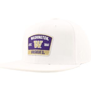 Zephyr NCAA Officially Licensed Hat Flat Snapback Z11 Switchback White