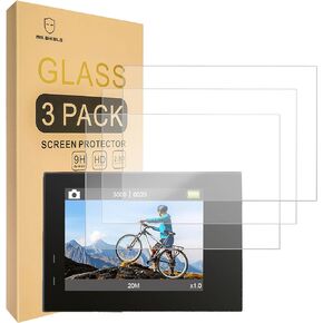 Mr.Shield Screen Protector compatible with AKASO Brave 4 [Tempered Glass] [3-PACK] [Japan Glass with 9H Hardness]