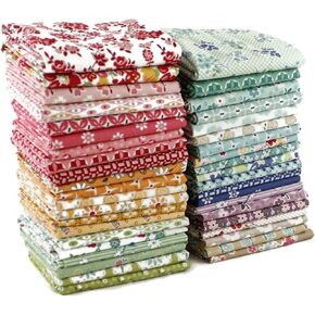 Bee Vintage Fat Eighth Bundle (40 Pieces) by Lori Holt for Riley Blake 9 x 21 inches (22.86 cm x 53.34 cm) Fabric cuts DIY Quilt Fabric