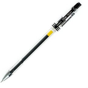Dong-A Fine-Tech Excellent Writing, 0.3 mm, Gel Ink Roller Ball Pens, Black (Pack of 12)