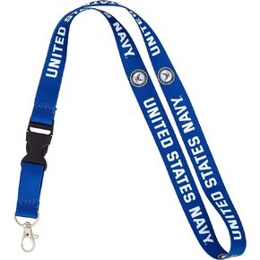 Desert Cactus United States Navy Lanyard US Navy Car Keys ID Badge Holder Keychain Detachable Breakaway Snap Buckle (Standard Lanyard)