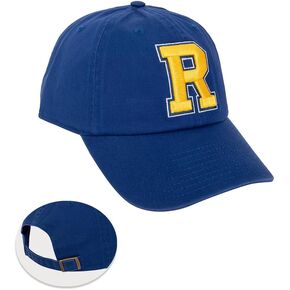 Desert Cactus University of Rochester Baseball Hat YellowJackets UR Brimmed Embroirderd Hats Cap Adjustable Cloth Strap Adult (Style A) Blue
