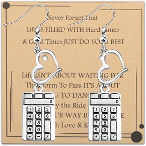 Accountant Earrings Accounting Jewelry CPA Graduation Gift Math Lover Calculator Charm Earrings